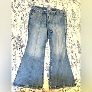 Lane Bryant Flare Jeans w/Piping Details